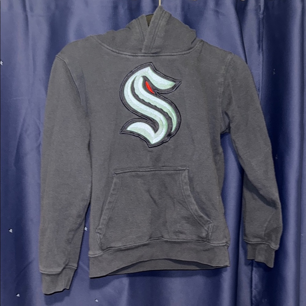 NHL Blue and Black Sweater with Bold Logo